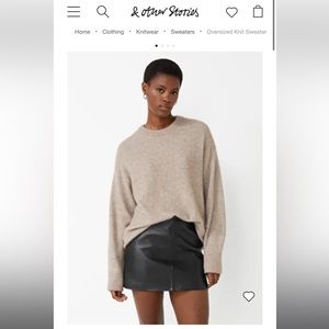 & Other Stories Oversized Knit Sweater